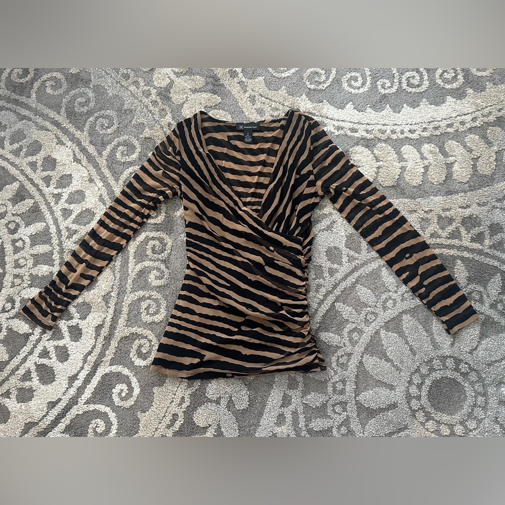 INC blouse Women Medium black/Brown Used